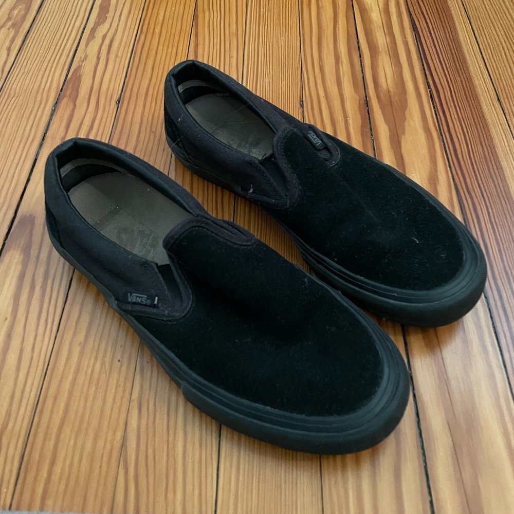 Vans Black Slip-On Shoes